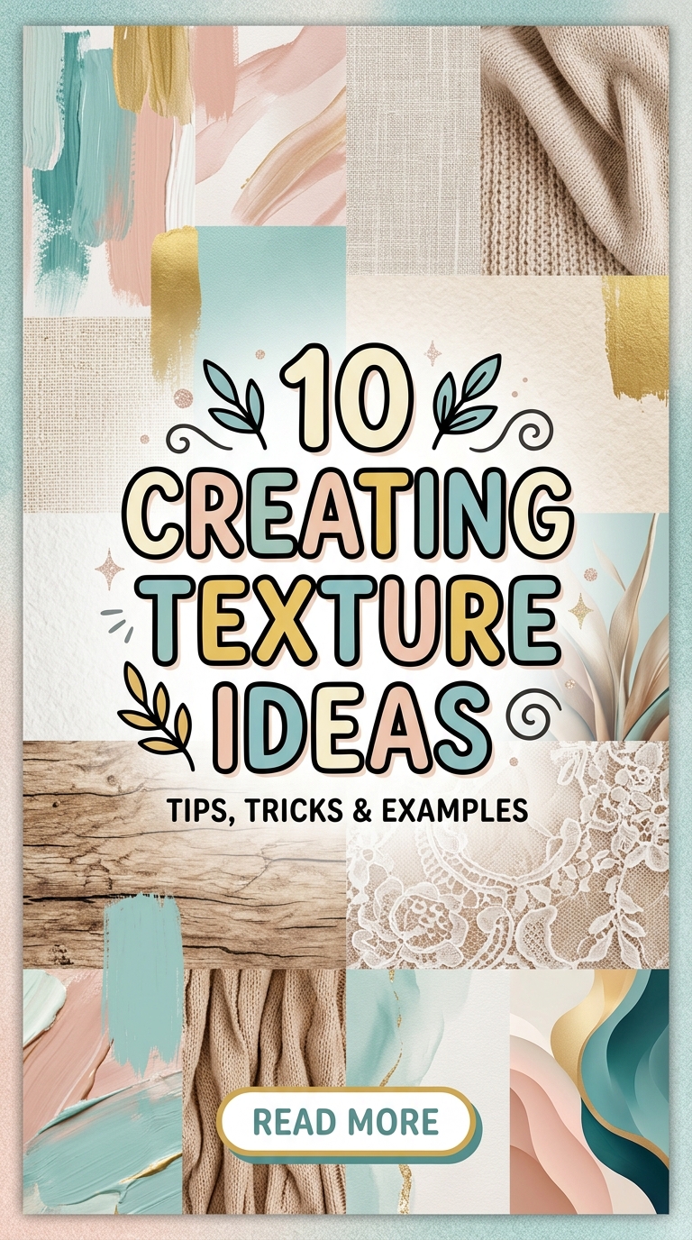 10 Creating Texture Ideas