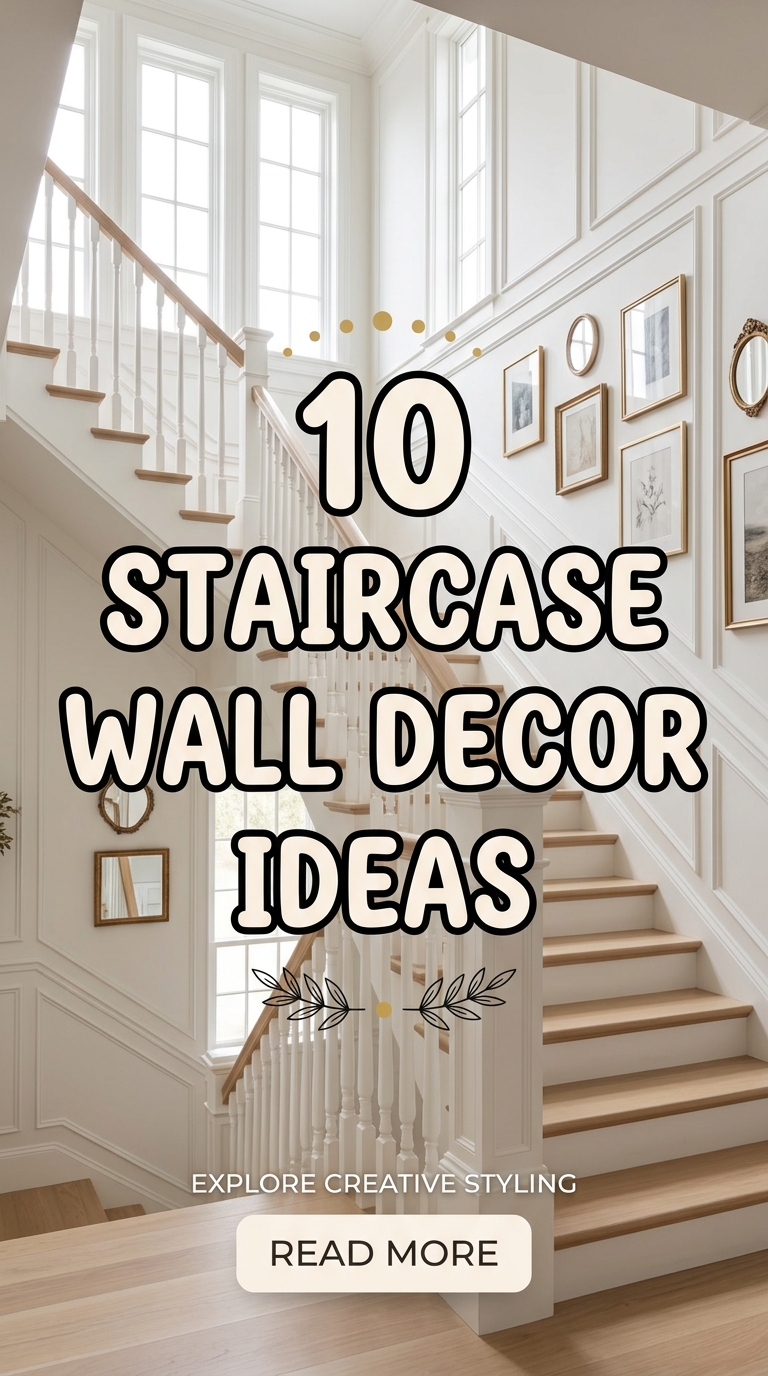 10 Staircase Wall Decor Ideas