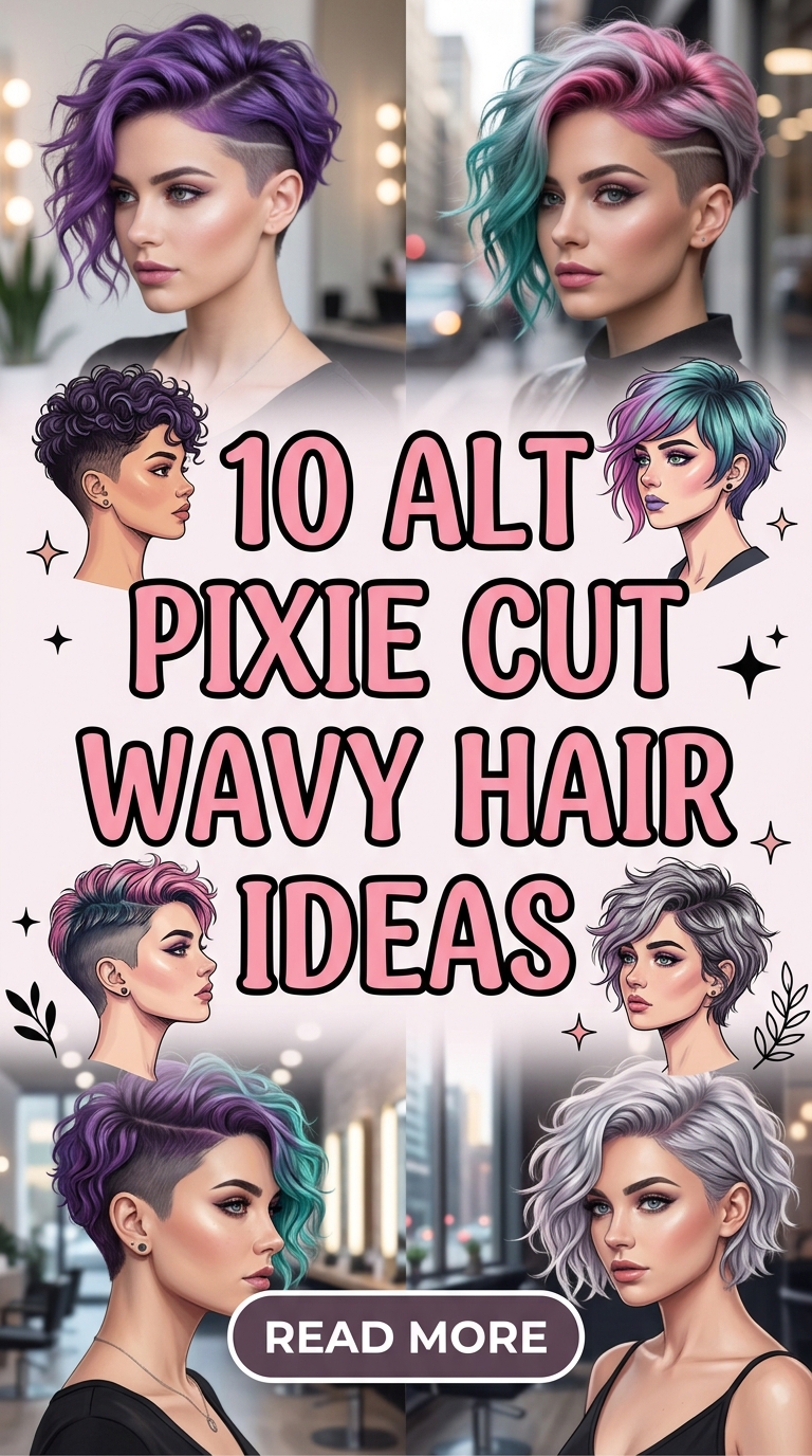 10 Alt Pixie Cut Wavy Hair Ideas