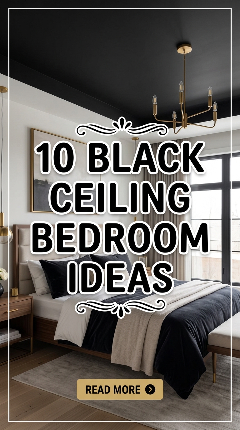 10 Black Ceiling Bedroom Ideas