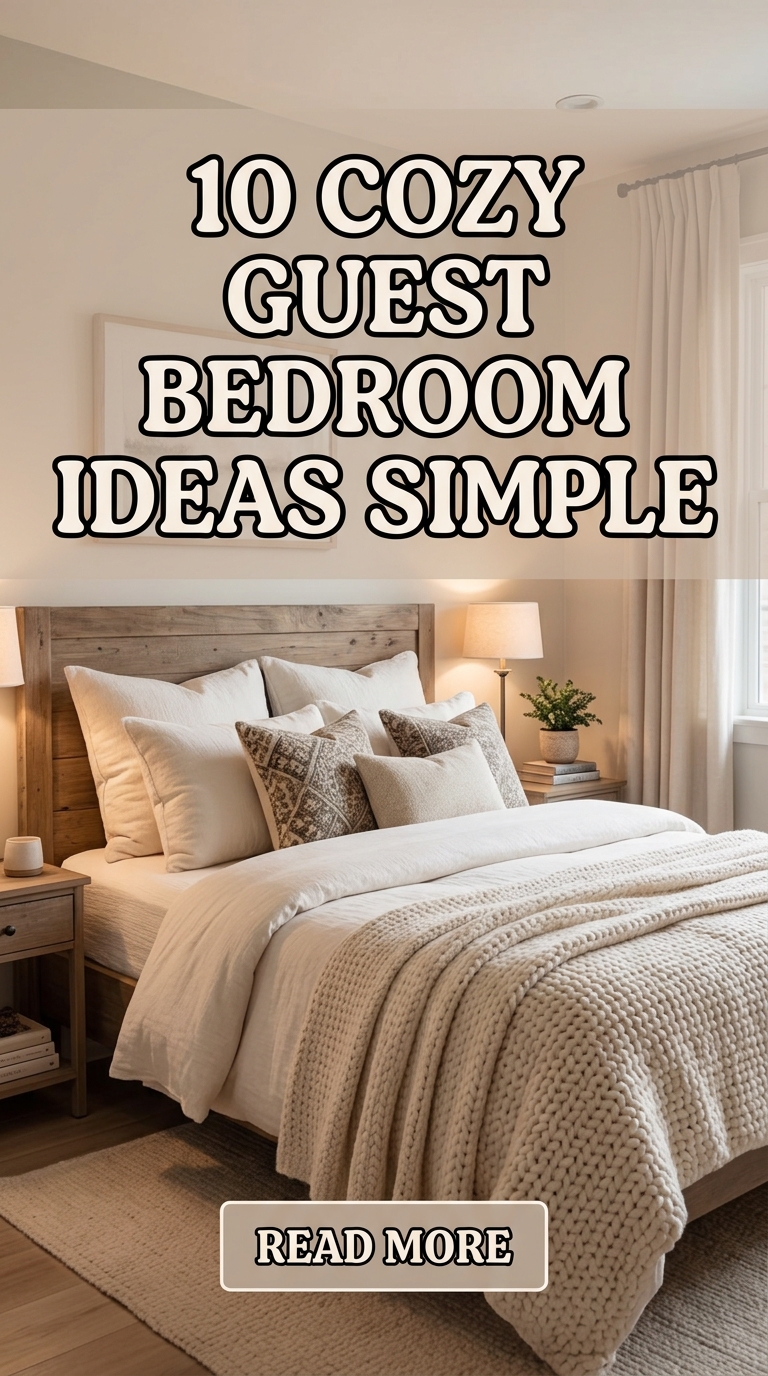 10 Cozy Guest Bedroom Ideas Simple