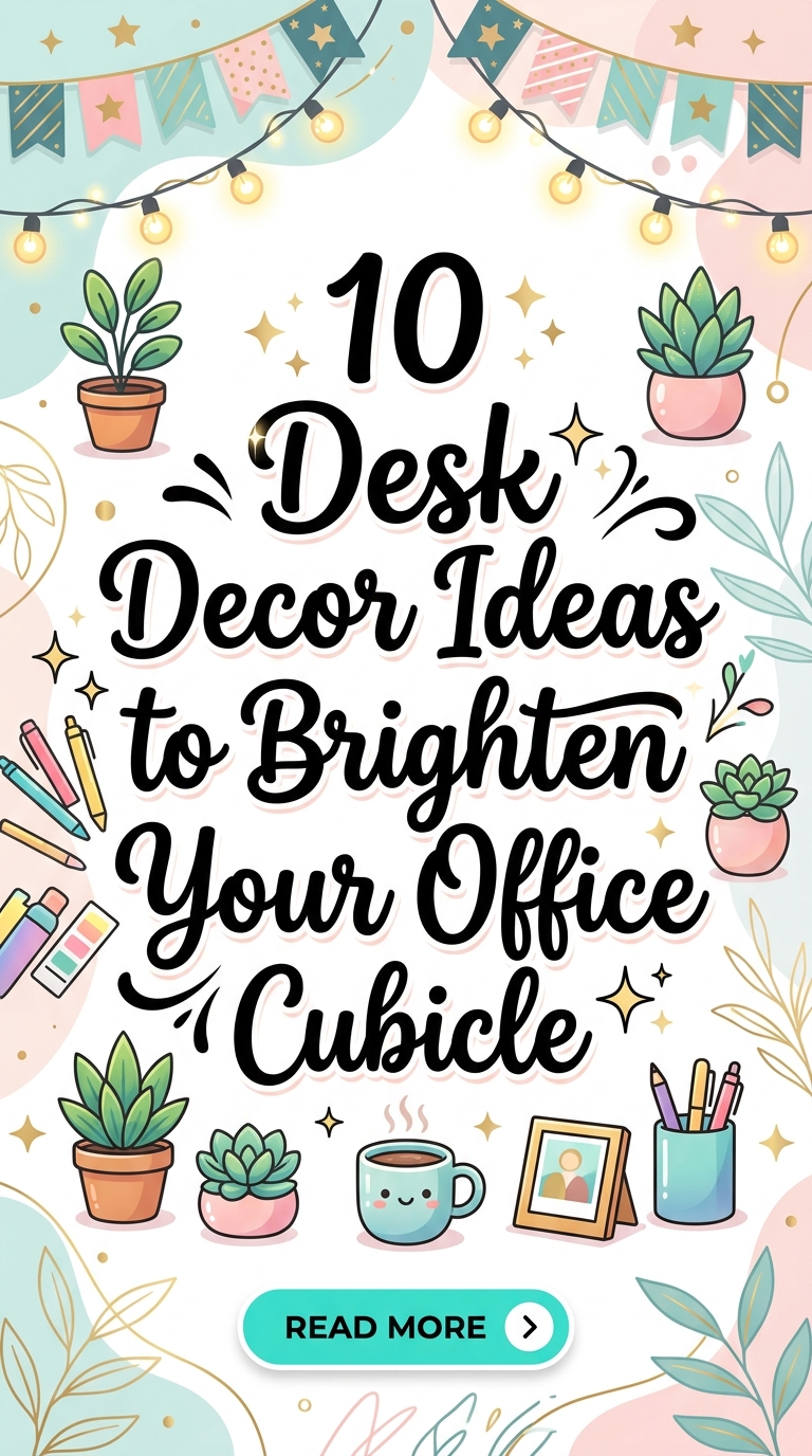 10 Desk Decor Ideas to Brighten Your Office Cubicle