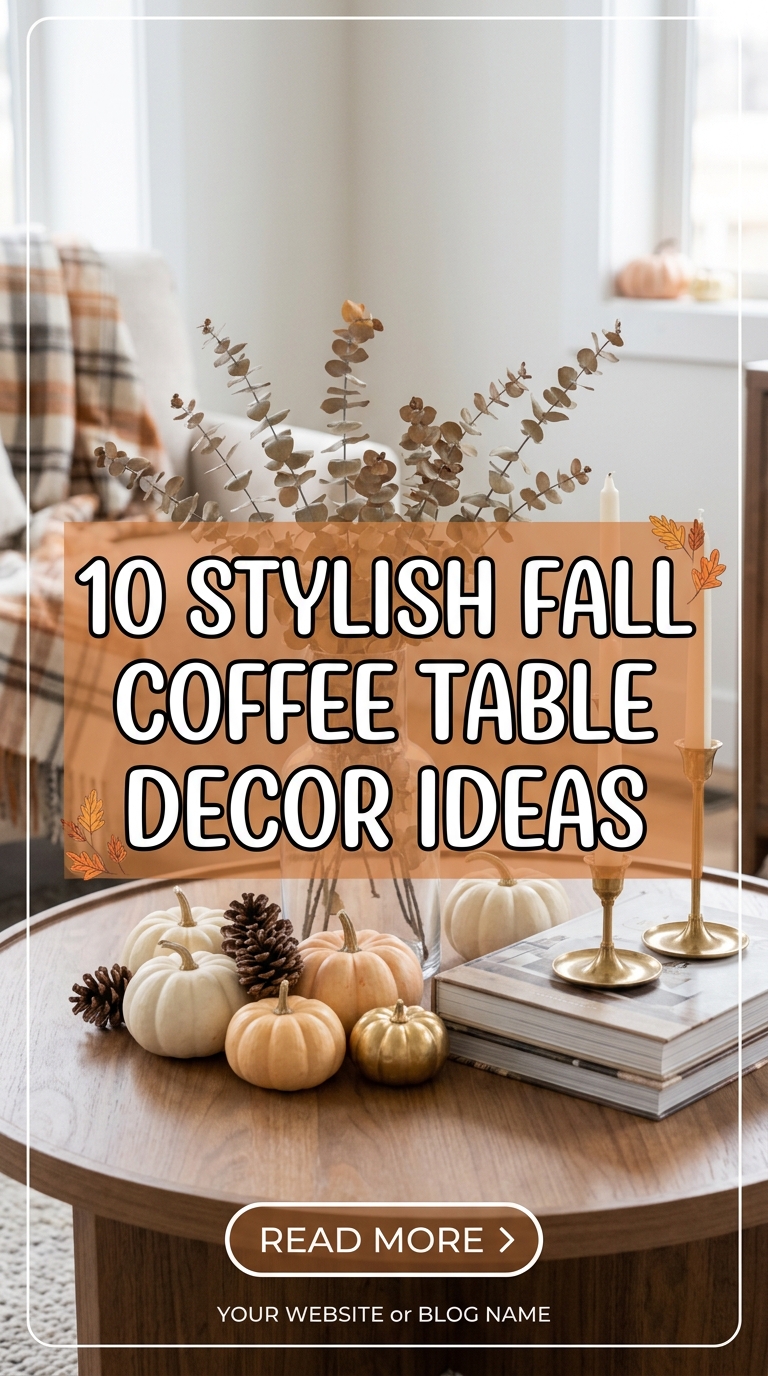 10 Stylish Fall Coffee Table Decor Ideas
