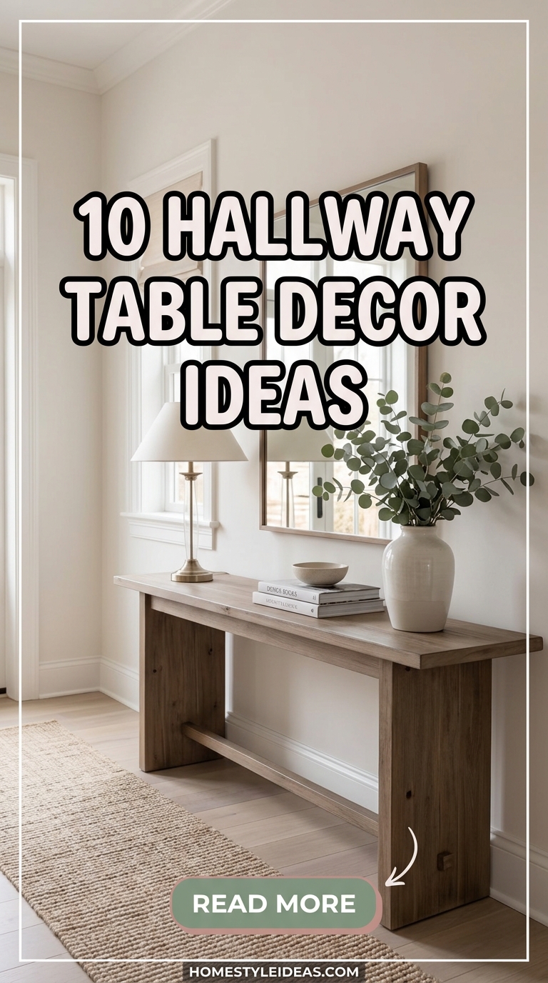 10 Hallway Table Decor Ideas