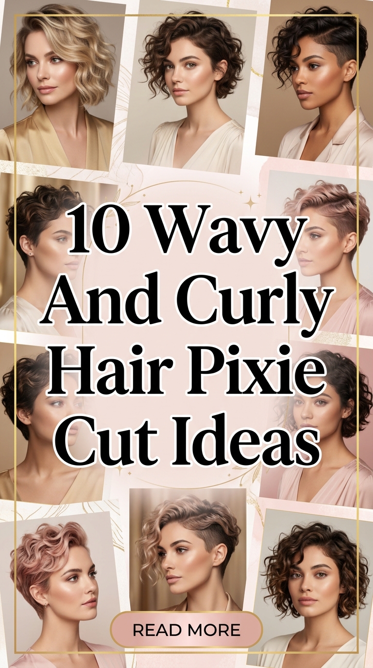 10 Wavy And Curly Hair Pixie Cut Ideas