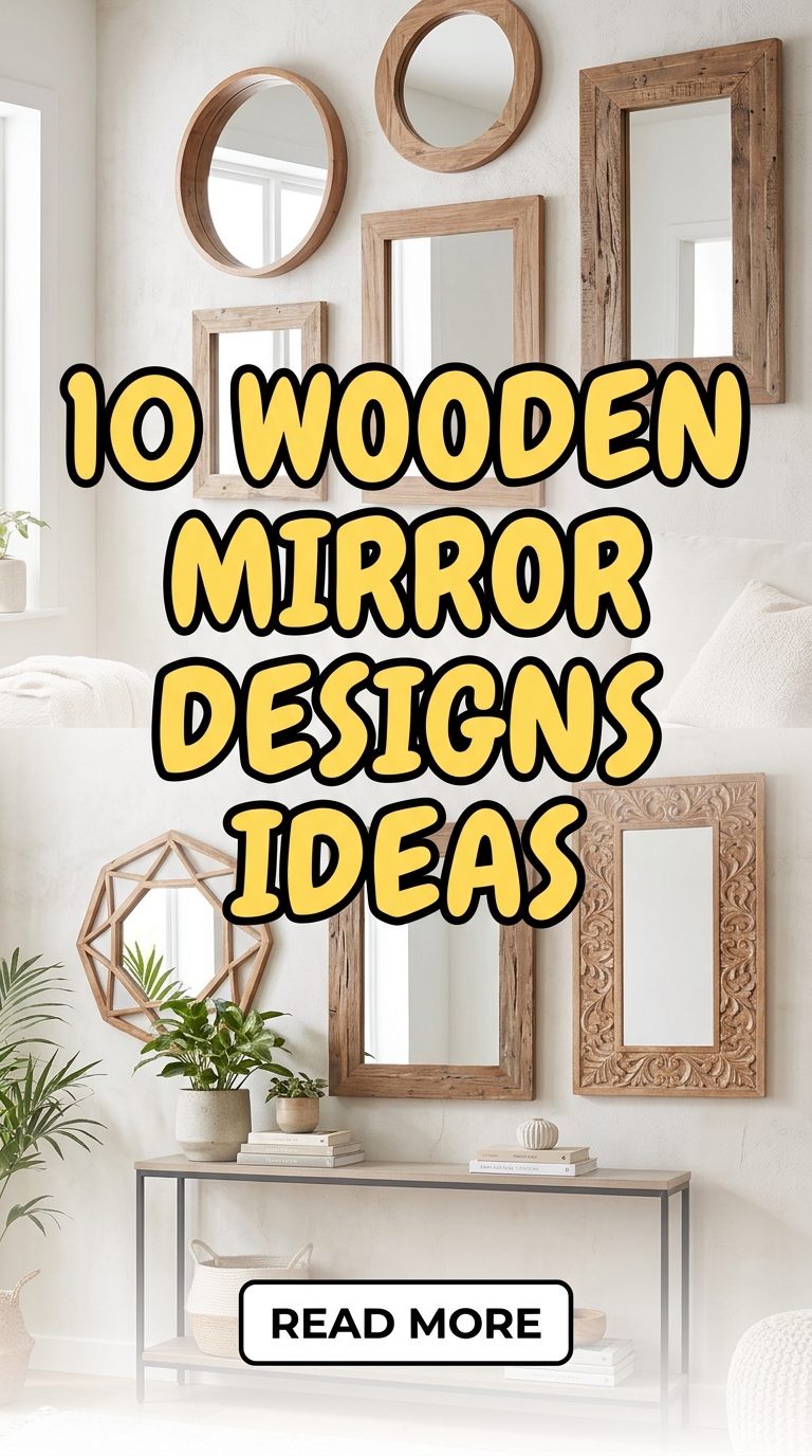 10 Wooden Mirror Designs Ideas