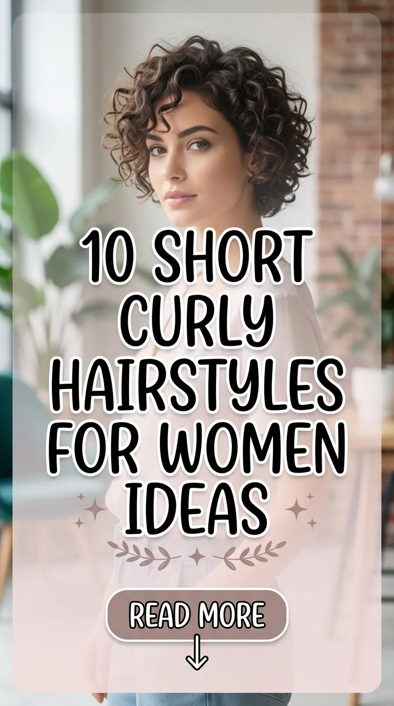 10 Short Curly Hairstyles For Women Ideas