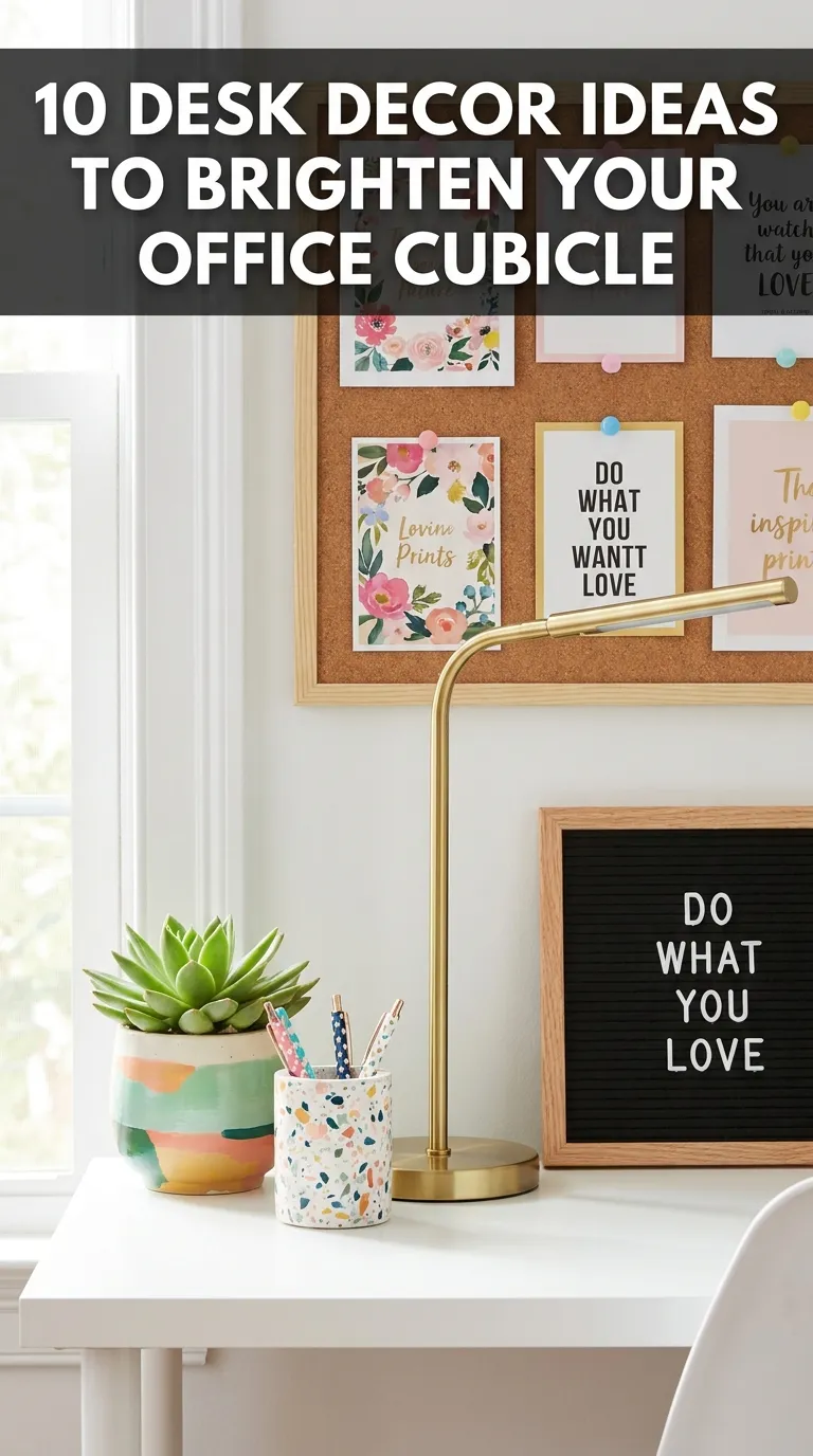 10 Desk Decor Ideas to Brighten Your Office Cubicle
