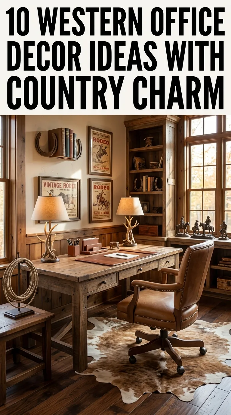 10 Western Office Decor Ideas With Country Charm