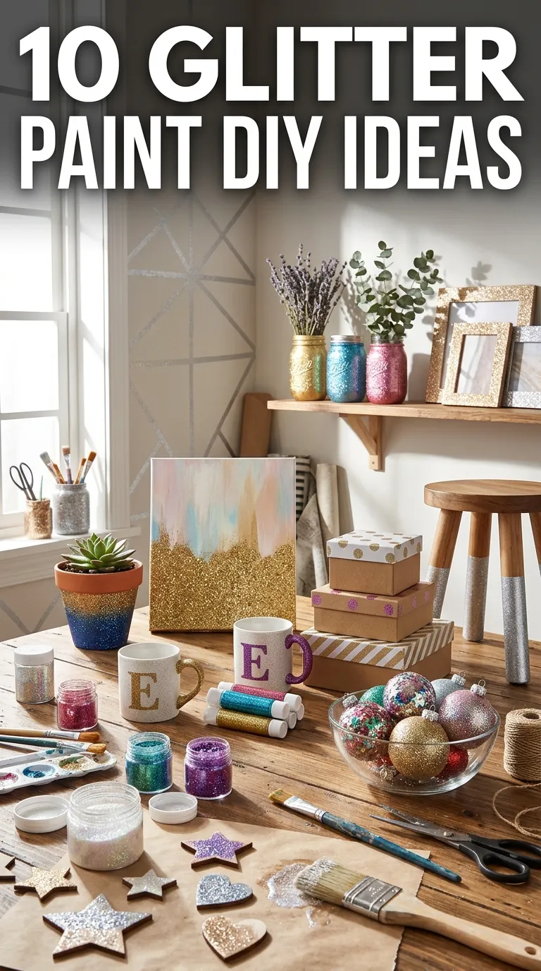 10 Glitter Paint DIY Ideas