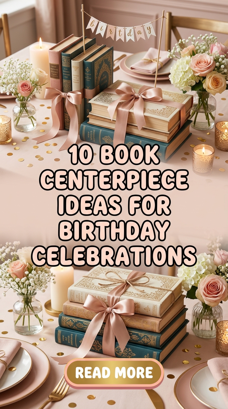 10 Book Centerpiece Ideas for Birthday Celebrations