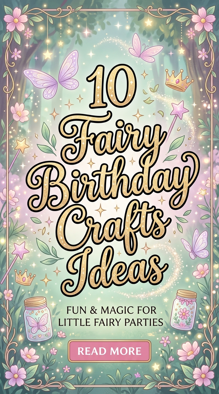 10 Fairy Birthday Crafts Ideas