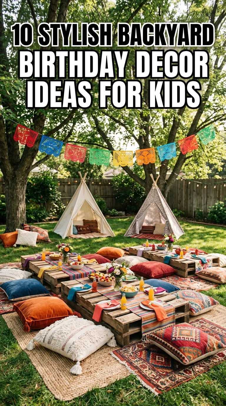 10 Backyard Birthday Party For Kids Decor Ideas