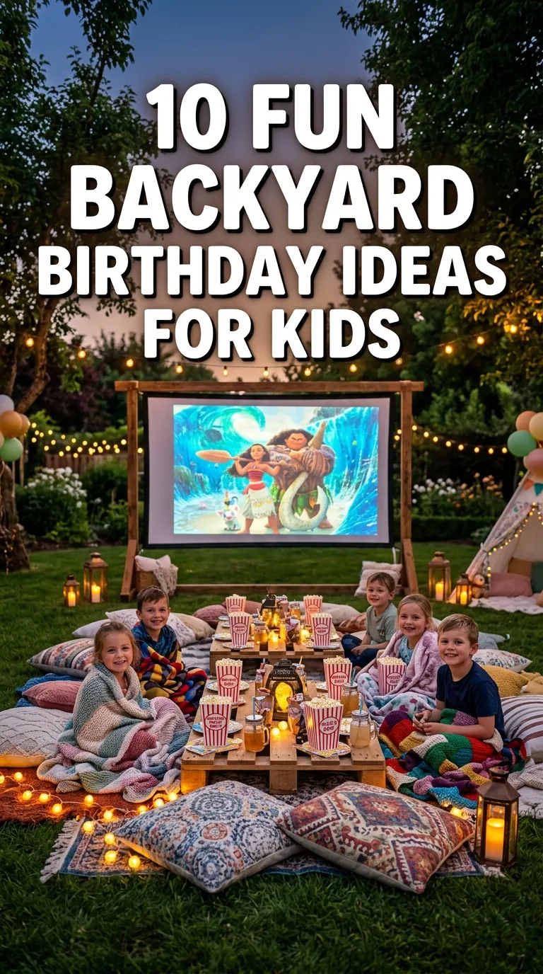 10 Backyard Birthday Party For Kids Ideas