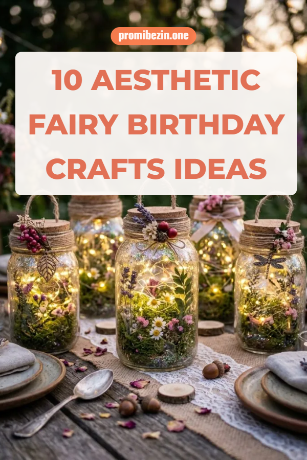 10 Fairy Birthday Crafts Ideas