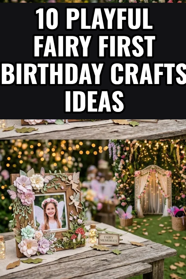 10 Fairy First Birthday Crafts Ideas
