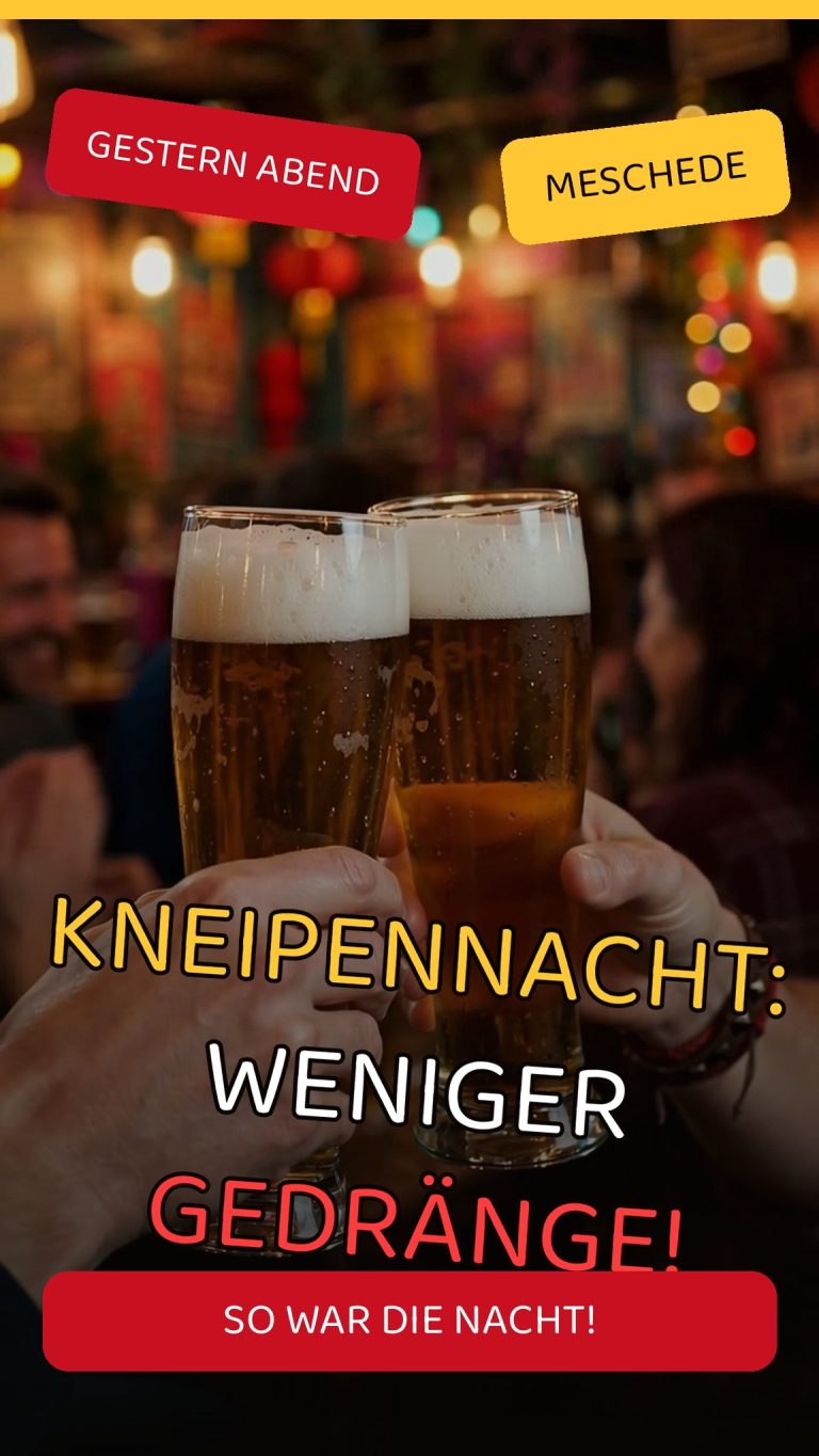 Kneipennacht in Meschede: Weniger Gedränge als früher!